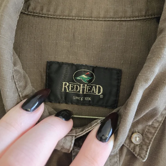 RedHead Brown Military Field Button Up - Picture 3 of 7